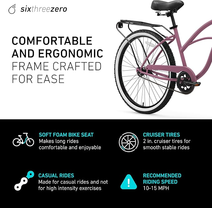 sixthreezero Around The Block Women's Beach Cruiser Bike