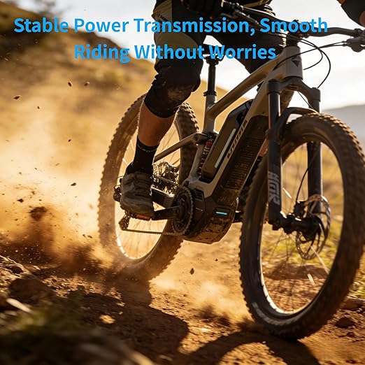 Heavy Duty Ebike Chain 6/7/8 Speed 136 Links, High Tensile Anti-Break, Anti-Corrosion & Anti-Rust Electric Bicycle Drive Chain
