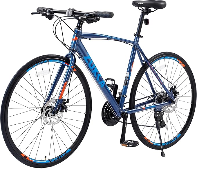 24 Speed Hybrid Bike Disc Brake 700C Road Bike for Men Women's City Bicycle