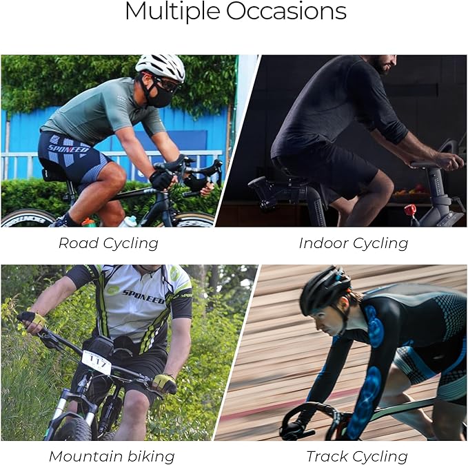 sponeed Cycling Jersey Short Sleeve Suits Men Bike Clothing Road Bicycle Shorts Padded Outfits