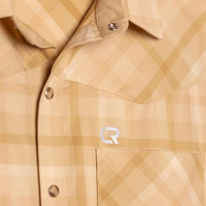 Club Ride Apparel New West Cycling Shirt - Men's Short Sleeve Cycling Jersey - Sport Fit Snap Down Top - 50 UPF Riding Shirt