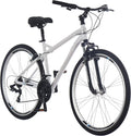 Schwinn Network 3.5 Hybrid Bike, 700c Mens and Womens Bike, 21-Speed Hybrid Bicycle, Aluminum Frame, Suspension Seat, Alloy Linear Pull Brakes, Adult Bicycle