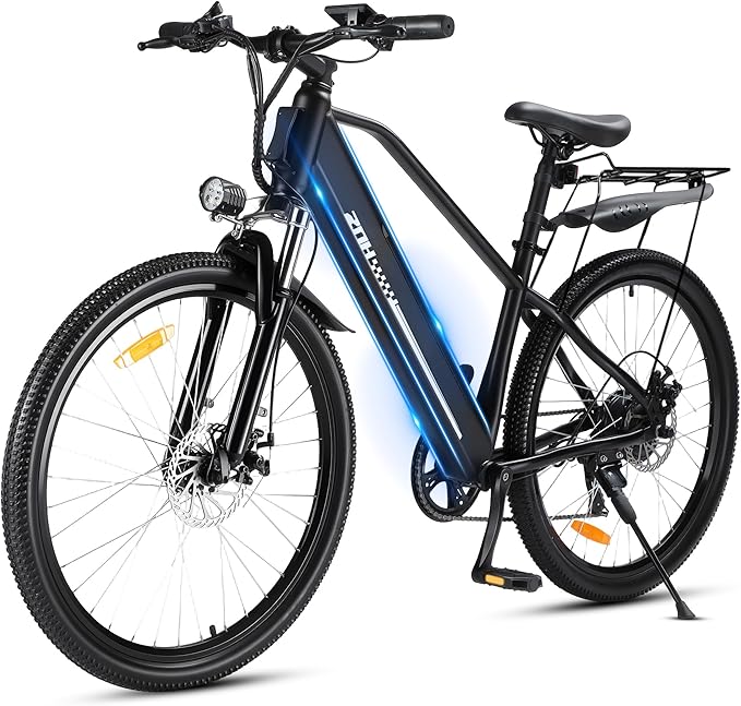 ZNH Electric Bike for Adults, 1000W Peak Motor 28MPH Mountain Ebike, 48V 13Ah Removable Battery Up to 65 Miles, 26" Electric Bicycle with 21-Speed Gear & Front Suspension, UL 2849 Certified