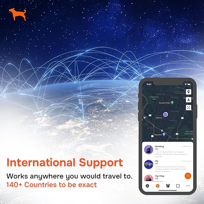 Wired GPS Tracker for Vehicles, No Subscription with Real-Time Location, Easy Install, Speeding Monitoring, Route History, Geofence, for Fleets & Families, USA, Moto Watchdog