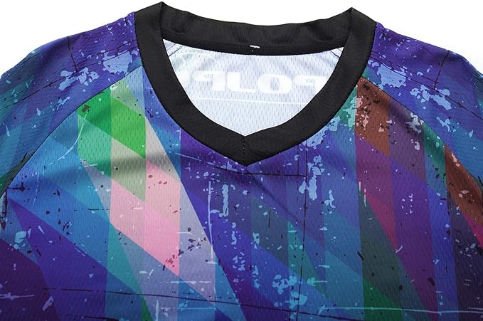 PSPORT Men's Motocross Jersey Long Sleeve Motocross Shirt Men Mountain Dirt Bike Jersey Downhill Riding Racing Clothing Tops
