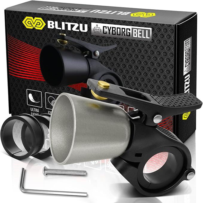 Bike Bell, Aluminum Alloy Classic Bicycle Bells for Adults Kids, 110 dB Loud Crisp Clear Ring Sound, Bike Horn Fit 22.2-31.8 mm Handlebar for Mountain Road Bike Scooter Ebike.