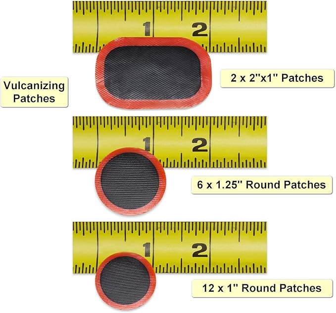 RocRide 36-PC Bike Inner Tube Repair Kit. Includes Vulcanizing and Self Adhesive Bike Tire Patch Kit with Metal Tire Levers