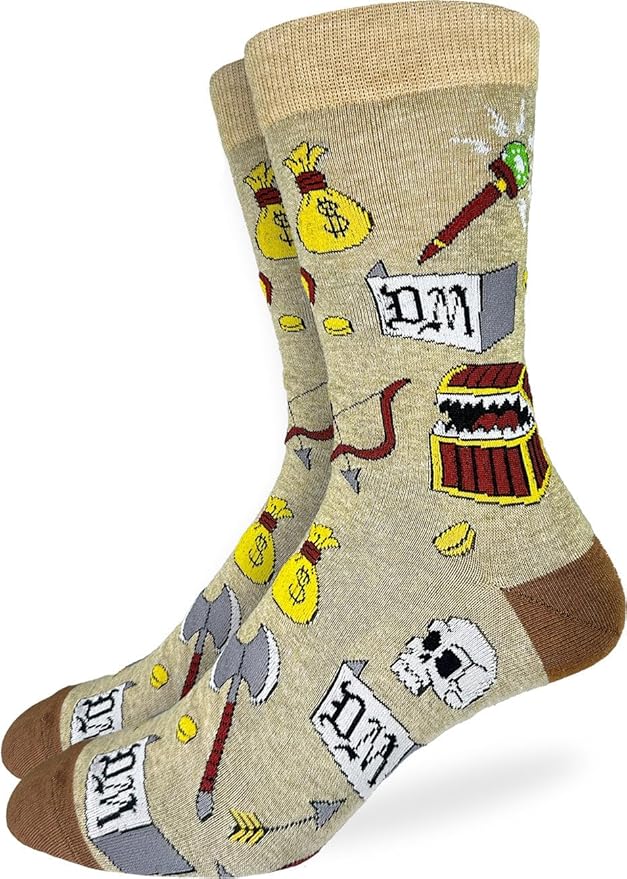 Good Luck Sock Novelty Crew Socks for Adults - For Men, Women and Teens