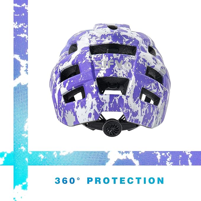 Kids Bike Helmet for Boys and Girls Ages 8-14 Adjustable Youth Helmet with Detachable Visor Lightweight, Safe & Stylish Cycling Bicycle Helmets for Kids 54-57cm