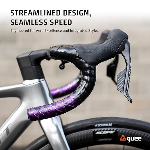 GUEE SL Speed Road Bike Handlebar Tape – Premium PU Leather, Microtex Structure, Shock-Absorbing Foam, Ultra-Light 30g, Anti-Slip Racing Grip (2 Rolls, Plasma Red)