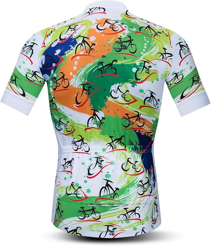 Hotlion Summer Cycling Jersey Men Mountain Bike Jersey Quick Dry Bicycle Shirt Short Sleeve Cycling Clothing