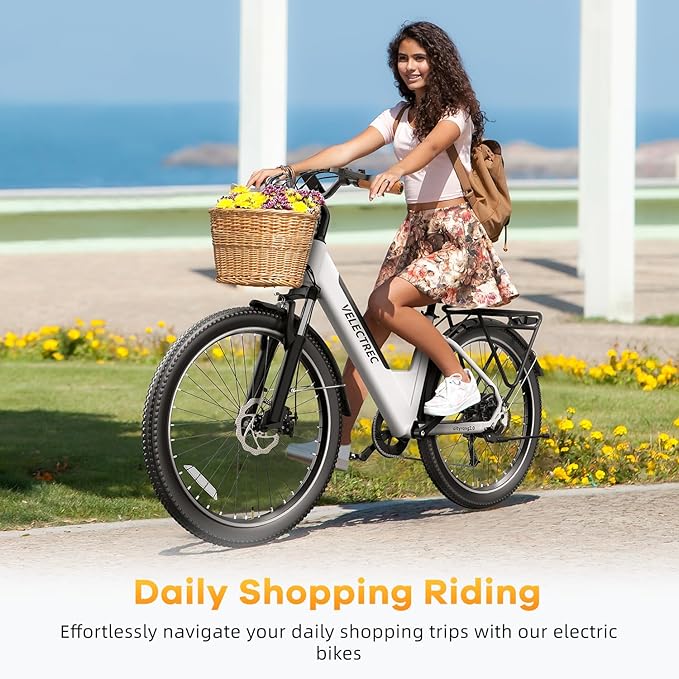 26" Electric Bike for Adults,1000W Motor Peak Ebike Max Long Range 70 Miles & 28 Mph by 48V Removable Battery,Commuter Fast E-Bikes,7-Speed Step Thru Electric Bicycles UL Certified