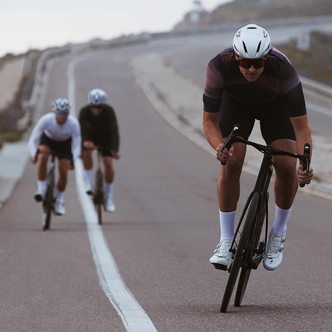 Selection Cycling Socks - Men’s Road Bike Crew, Compression Fit, Breathable Moisture‑Wicking, Quick‑Dry, Arch Support