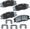 Bendix Premium SBC864 Ceramic Front Brake Pads for Hyundai Santa Fe 2006-2001, XG300 2001, XG350 2003-2002, Kia Sedona 2004-2002