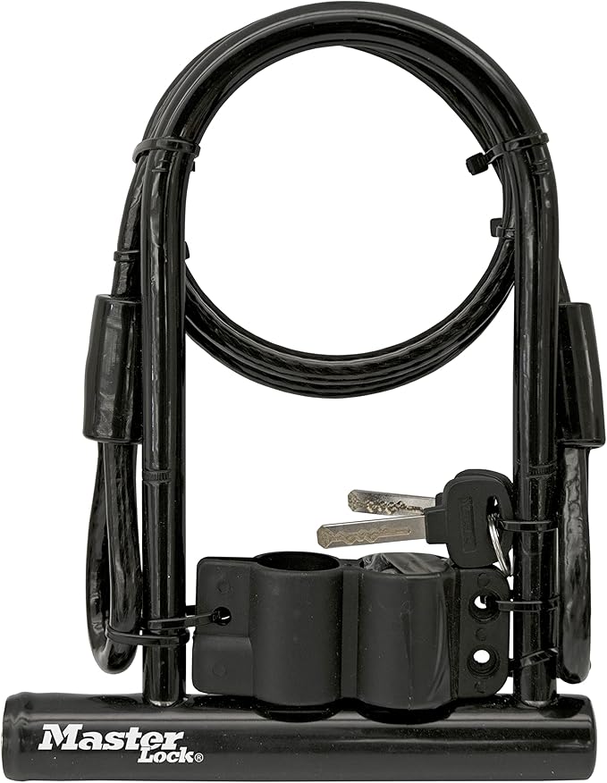 Master Lock 7.25" U Lock with Looped End Cable