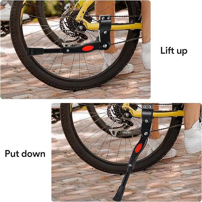 Bike Kickstand, Adjustable Aluminium Alloy Bike Stand