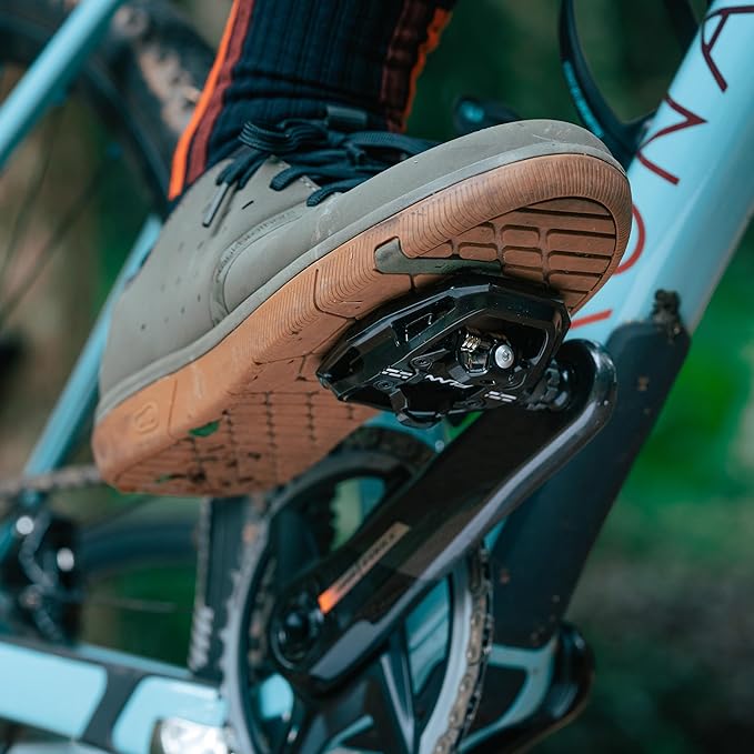 Funn Clast Clip-in Pedals with Dual Platform for MTB, Commuting, Touring, SPD-Compatible Clipless Pedal on One Side, Flat Platform on The Other