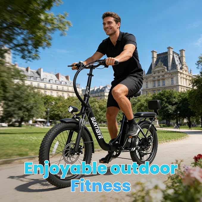 Electric Bike for Adults and Teens, Ebike, Electric Bicycle Mountain Dirt Bike Fat Tire Electric Bike, Multi-Funtional Bike for Work, School, Commute, Off-Road