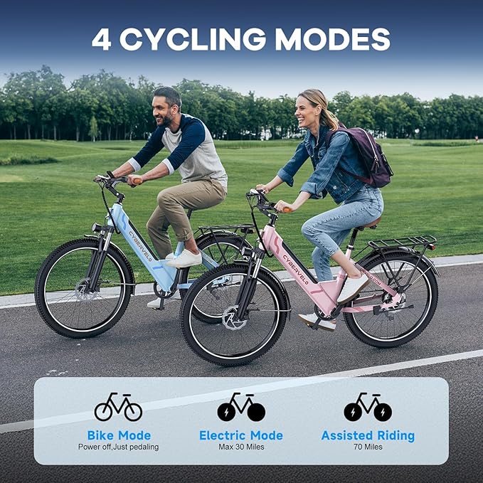 1000 Peak Electric Bike for Adults,up 80 Miles 25AH Removable Battery Ebike, 26" Electric E Bike with 7-Speed,Adult Electric Bicycles for Commute Beach Snow Man Womens All Terrain