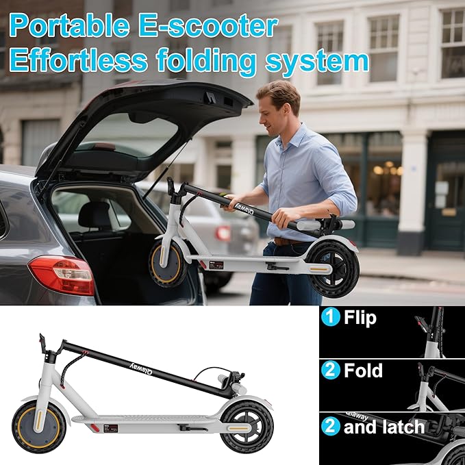 8.5" E Scooter for Adults 19/22 MPH 350/500W Motor 187.2/288.6/441WH Battery, Motorized Scooter Up to 22 Miles Range, Foldable Bearing 265 LBS/APP Control