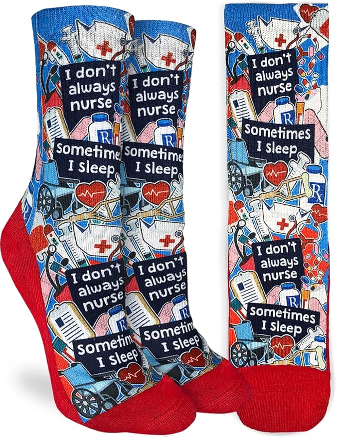 Good Luck Sock Novelty Crew Socks for Adults - For Men, Women and Teens