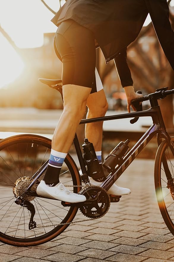 Swiftwick- ASPIRE Crew Cycling Socks, Firm Compression Fit, Moisture Wicking