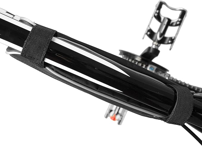 Ibera Bike Frame Bag - Slim Pouch Zipper Compartment & Velcro Mount - Water-Resistant, Fits Most Bikes - Holding Tools Snacks