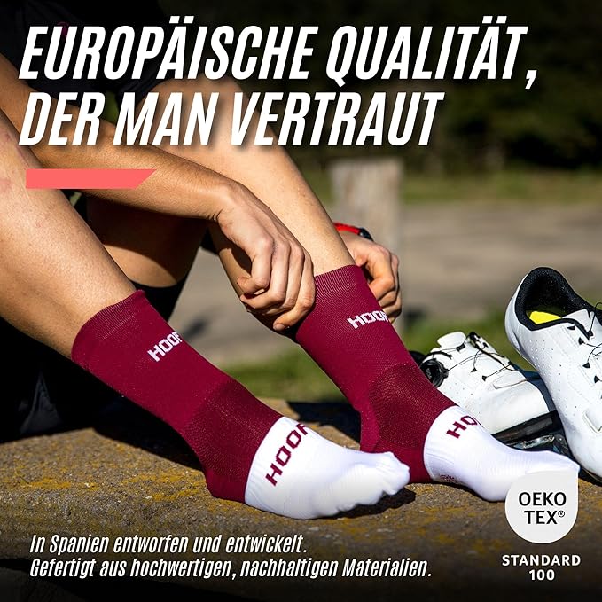 HOOF - Cycling Socks for Men & Women - Lightweight, Breathable & Anti-Blister