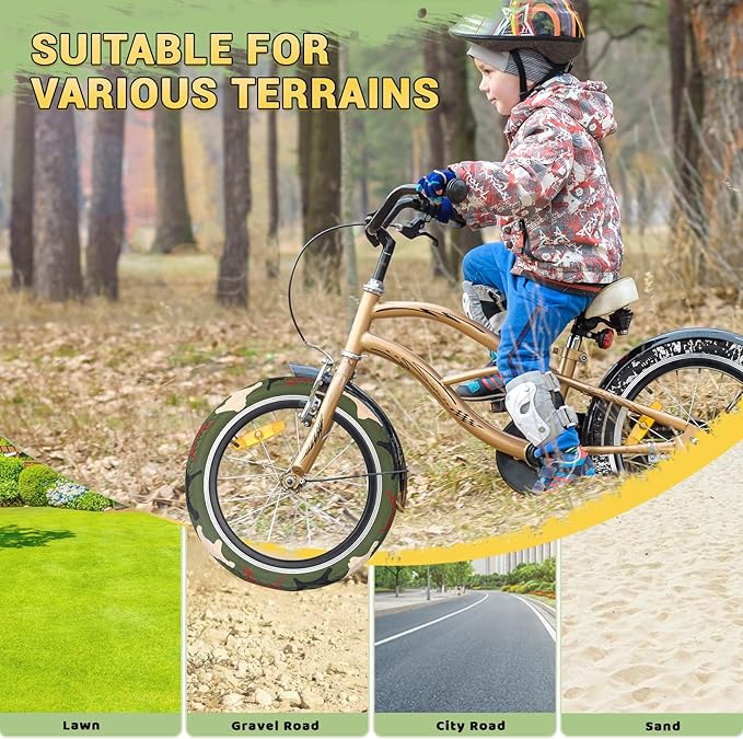ZUKKA 20 x 2.35 Bike Tire 1/2 Pack 20 inch x 2.35 BMX Bike Tire Folding Replacement Tire for MTB Mountain Bike, BMX Bicycle Commuter Bike