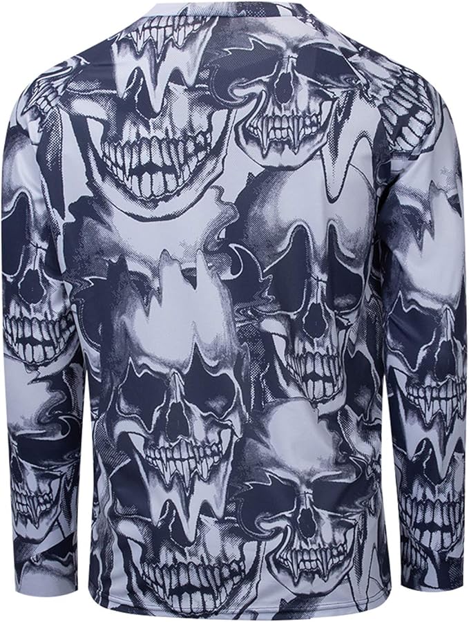 PSPORT Men's Motocross Jersey Long Sleeve Motocross Shirt Men Mountain Dirt Bike Jersey Downhill Riding Racing Clothing Tops
