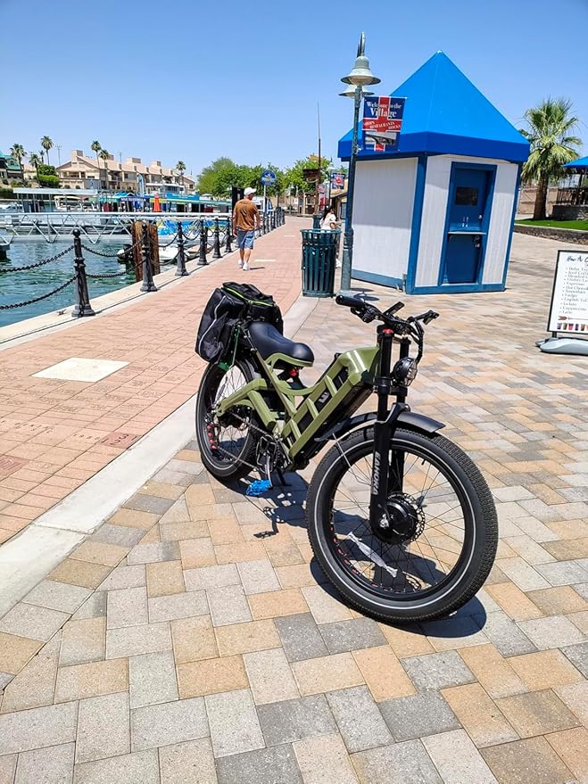 (2025 Version) Eahora Romeo Pro 2 4000W Dual Motor Ebike,46MPH 52V 70AH Battery 200Miles Long Range Ebike,Full Suspension 26'' Fat Tire Electric Bike for Adults with APP Control