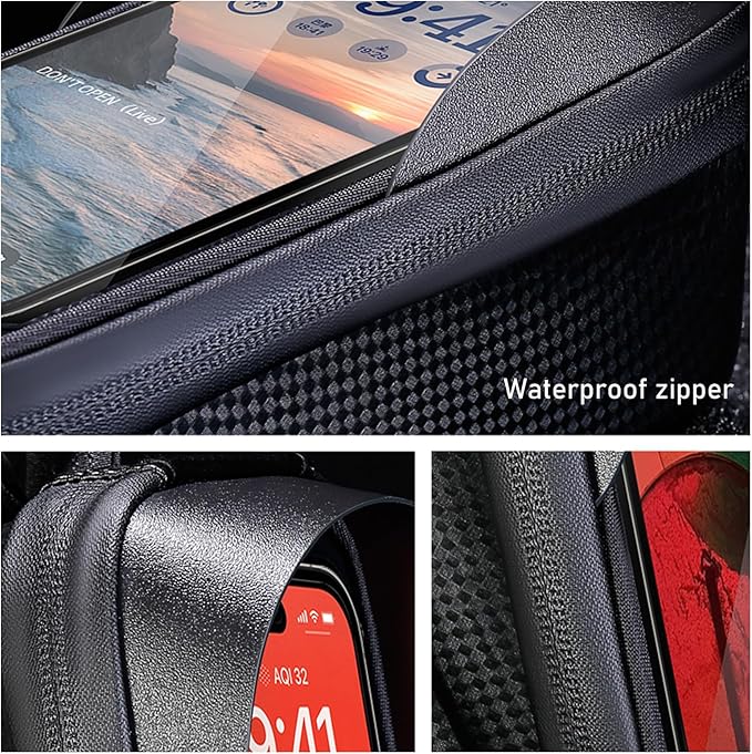 Bike Bag,LLTTLTMM,Bike Bags For Bicycles,Bicycle Bag Waterproof,Bike Pouch,bike accessories for adult bikes for Phones Under 7",bike frame bag，Bike Accessories，Bike Phone Holder