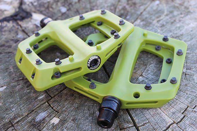 Eastern Nylon Linx Pedals 9/16 - Lightweight, High-Grip MTB & BMX Pedals with Removable Metal Pins, Chromoly Axle for BMX, MTB, Road & Kids Bikes - Multiple Colors
