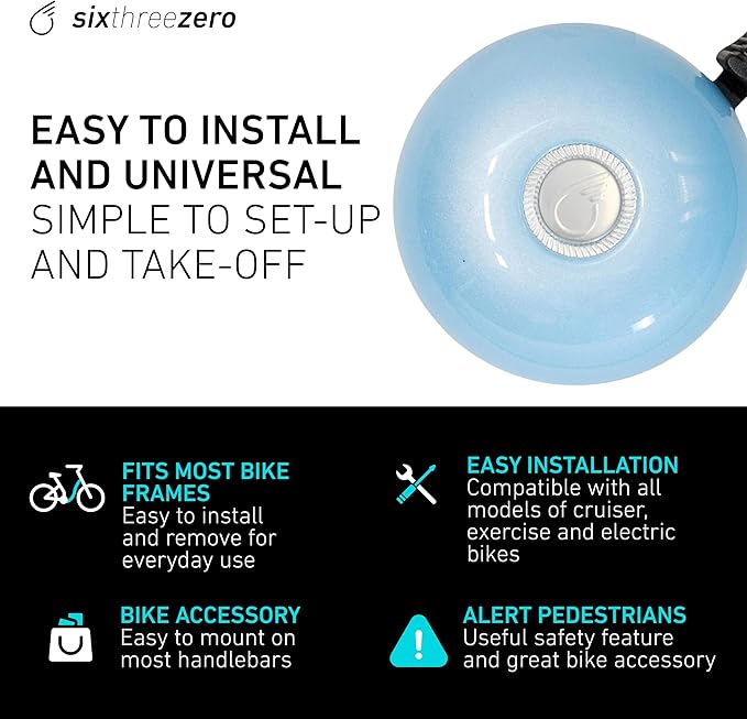 sixthreezero Classic Bike Bell for Adult Men Women and Kids Bicycles