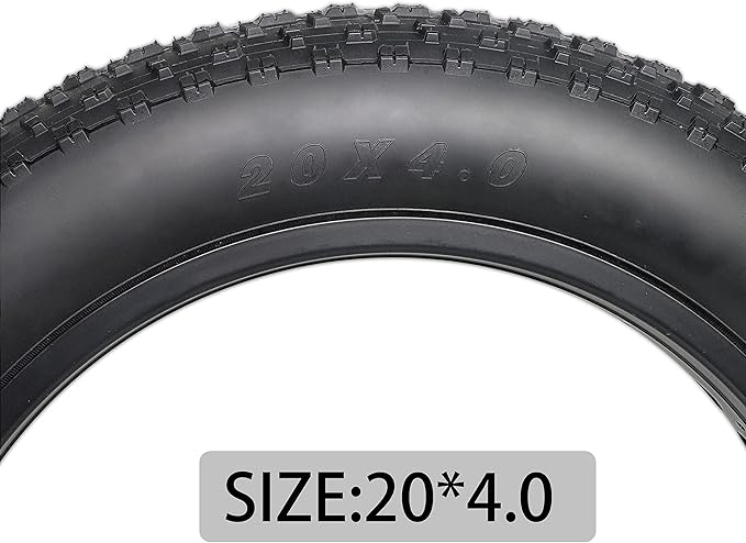 MOHEGIA Fat Bike Tire: 20x4.0/26x4.0 Inch Fat Tire,High-Performance and All-Terrain Folding Replacement MTB Bicycle Tire with Street or Trail Riding