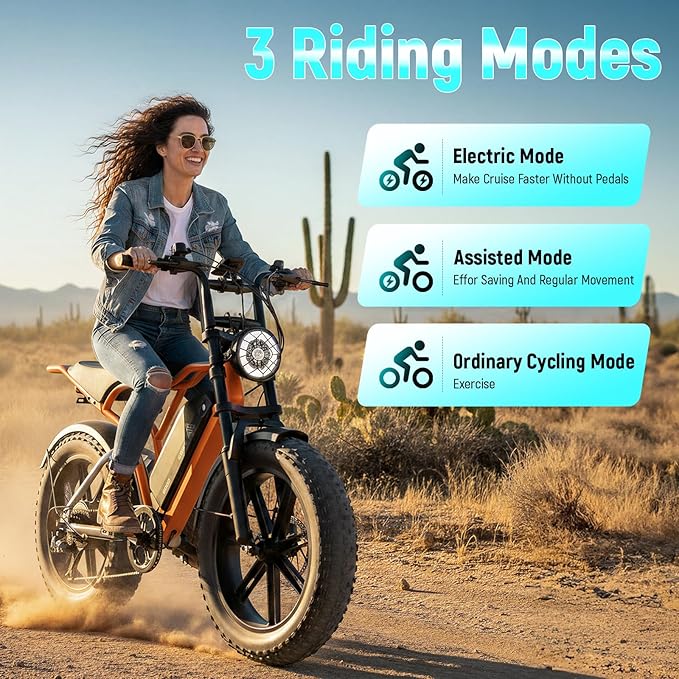 TST Electric Bike for Adults, 1500W Peak Motor, 28 MPH, 20" x 4.0" Fat Tire E-Bike, 48V 15Ah/25Ah Removable Battery, Dual Hydraulic Disc Brakes, Dual Suspension, LCD & APP, UL 2849 Certification