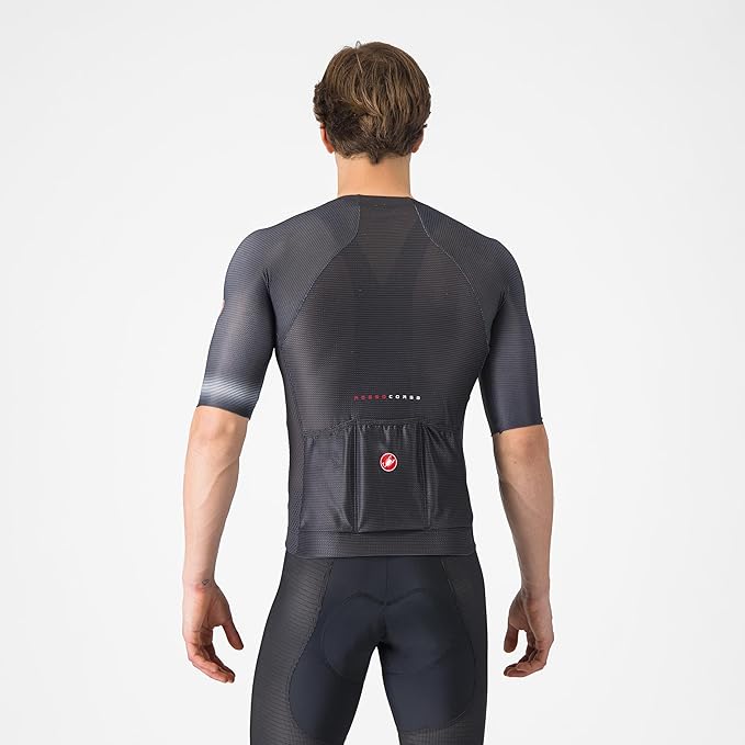 CASTELLI Men’s Climber’s A/C Jersey, Quarter Length Sleeve, Full Zip, Road Cycling & Gravel Biking Jersey with UV Protection