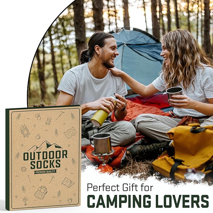 VICRAZY Hiking, Cycling, Camping Socks for Men, Women - Hiking, Bicycle, Camping, Bike Accessories, Stocking Stuffers