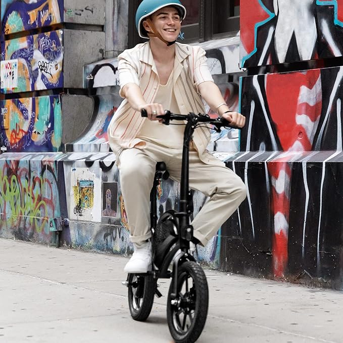 Jetson Bolt Electric Bike, Foot Pegs, Easy-Folding, Built-in Carrying Handle, Twist Throttle, Cruise Control, Up to 15.5 MPH, Range Up to 15 Miles, Ages 13+