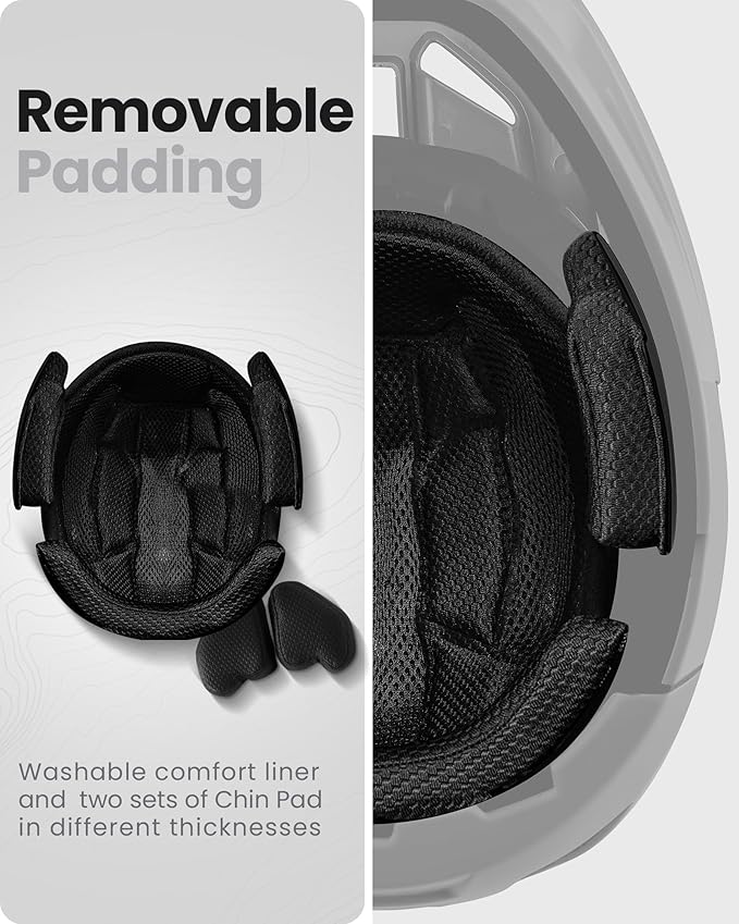 OutdoorMaster MIPS Full Face Mountain Bike Helmet for Men & Women - Two Removable Chin Pad, Ventilation Lightweight - Racing Downhill DH BMX MTB Helmet
