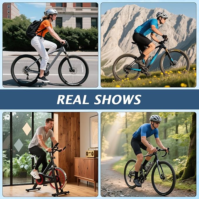 SPD Bike Pedals, 9/16 "Mountain Bike Pedal, Aluminum Alloy Sealed Clipless Pedals Compatible with SPD Type Cleats - Easy Clip in & Out
