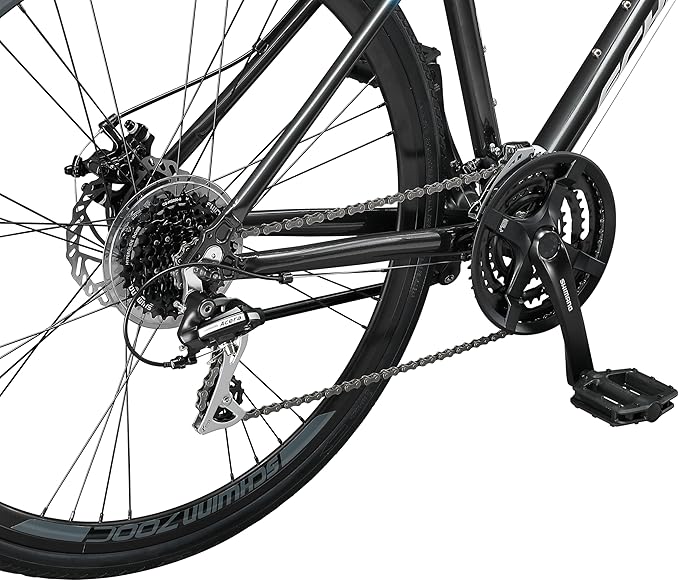 Schwinn Volare 1300 Road Bike, 700c Mens and Womens Bike, 14-Speed Drop Bar Road Bicycle, Aluminum Frame, Sport Tires, Fitness Seat, Alloy Caliper Brakes, Adult Bicycle