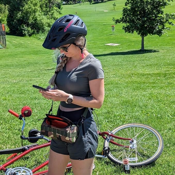 Sling Strap (Olive Green) - Adjustable Slide up to 58" Long | includes Metal Clips | Made of Nylon Construction | Durable | Can be Used in Handlebar Bags & Stem Bags | Made in USA