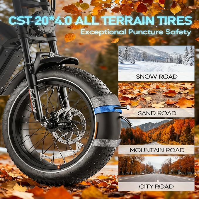 eAhora Juliet Pro 2/Juliet Electric Bike for Adults 5400W/1200W Dual Motor Electric Bicycle 43MPH 60V 70Ah 220+Miles Long Range 20" Fat Tire Full Suspension Mountain E-Bike with APP Control