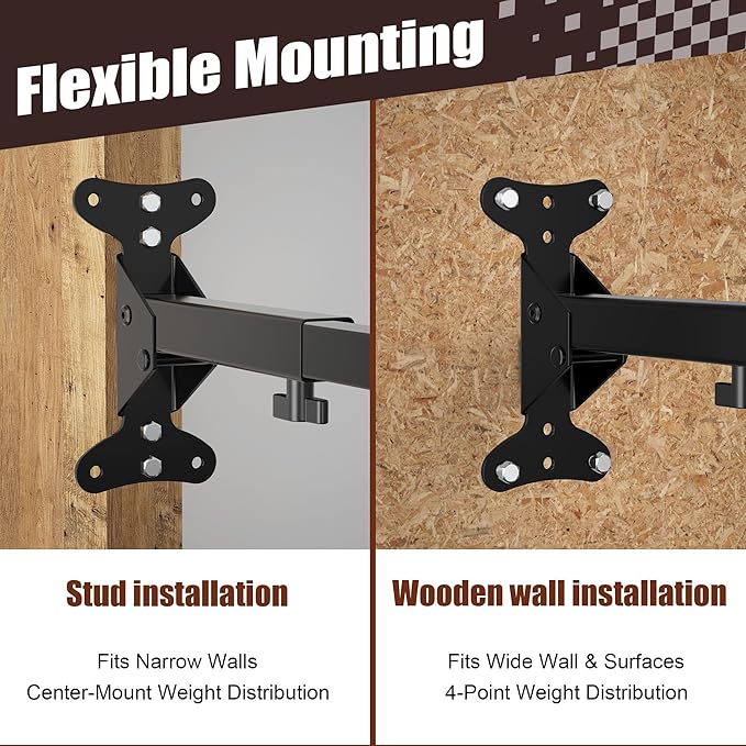 Bike Wall Mount Hanger, 2 Pack Heavy-Duty Durable Storage Garage Hook, Adjustable Indoor Bicycle Hanging Arms Bike Holder Rack, Hold up to 66lbs in Apaterment, Shed