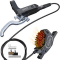 SD-230X MTB Hydraulic Disc Brake Set 2-Pistons/4-Pistons,Aluminum Front and Rear Two-Finger Brake levers,Brake Kit for Mountain Bike