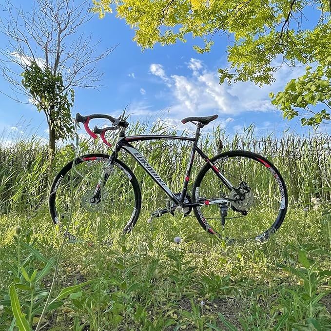 EUROBIKE Road Bike TSM XC550 Bike 21 Speed Dual Disc Brake 54CM 3-Spoke Wheels Bicycle……