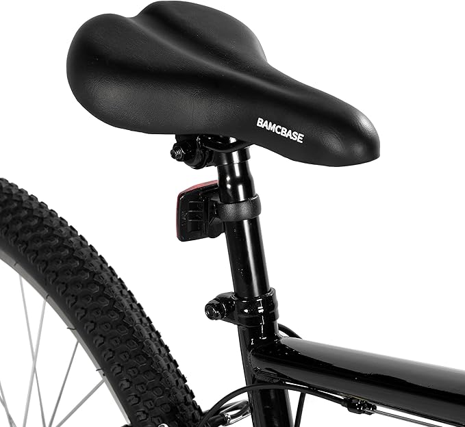 HILAND 26 27 Inch Mountain Bike, Mens Womens MTB with 18 Speeds, High-Tensile Steel Frame, V Brake, Hardtail Bicycle for Adults