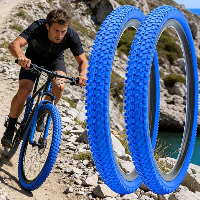 SIMEIQI Bike Tires 26x1.95 Inch Bike Tire for Mountain Foldable Replacement Bicycle Tire