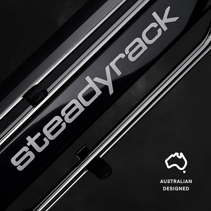 Steadyrack Bike Rack for Fat Bikes - The Original Wall Mounted Vertical Bike Storage - Fits Fat Tires - Space Saving Pivot Design - Heavy-Duty Steel Rack for Indoor Garage, Apartment or Home Use